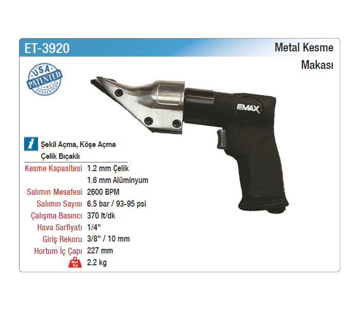 EMAX METAL KESME MAKASI