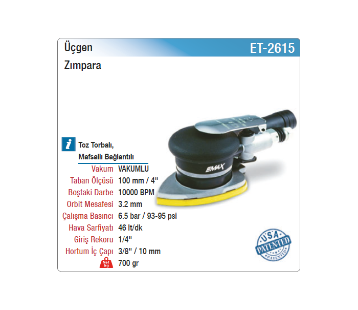 EMAX ÜÇGEN ZIMPARA