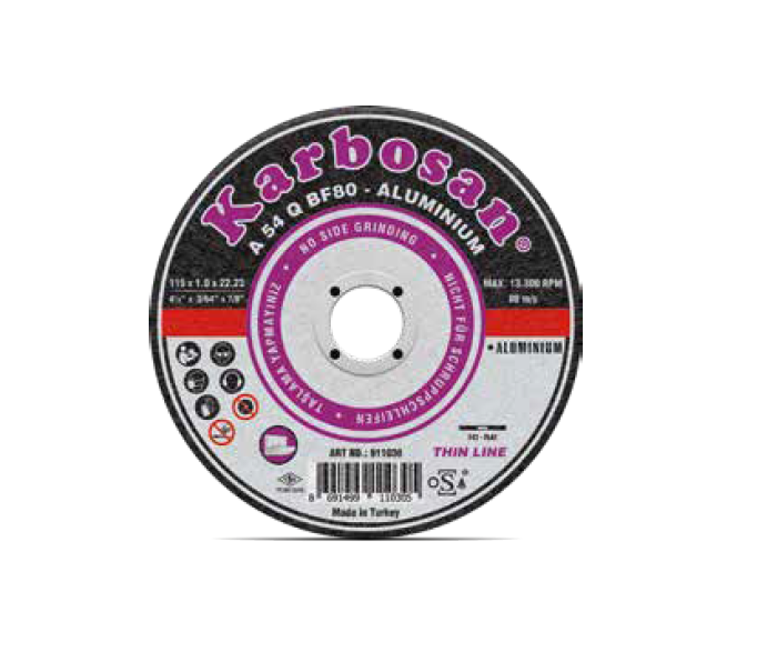KARBOSAN 115X1.6X22.23 ALÜMİNYUM İNCE KESME DİSKİ