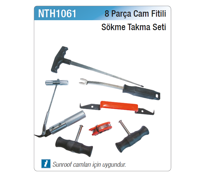 NT tools 8 PARÇA CAM FİTİLİ SÖKME TAKMA SETİ