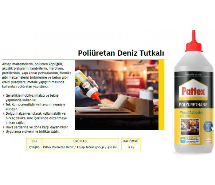 PATTEX PU DENİZ TUTKALI 500 g