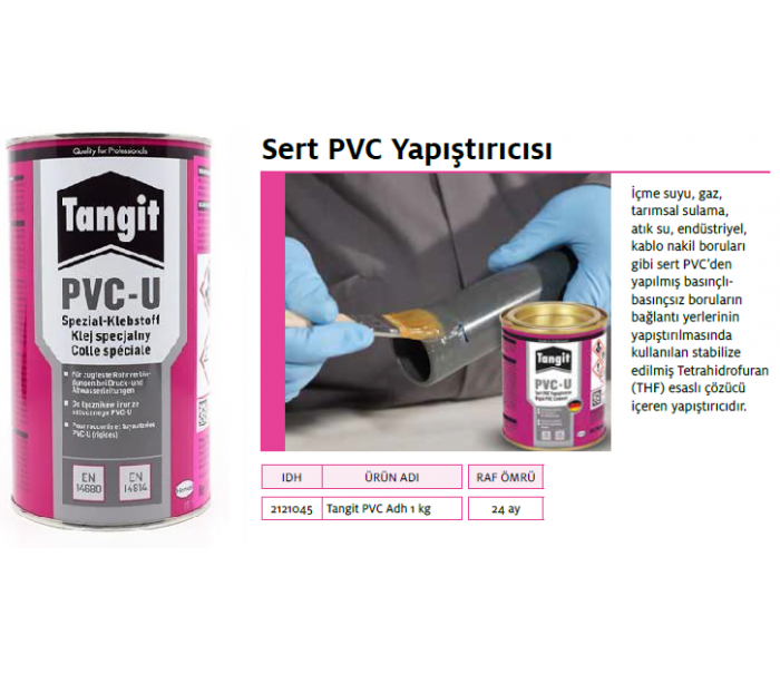 TANGİT SER PVC YAPIŞTIRICI KUTU 1 Kg FIRÇALI