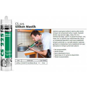 CERESİT CS 225 SİLİKON BEYAZ 280g