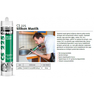 CERESİT CS 225 SİLİKON ŞEFFAF 280g