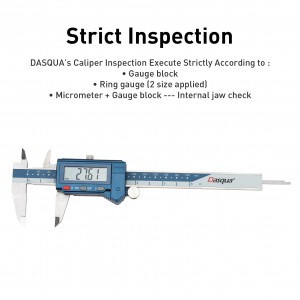 Dasqua 0-200mm “ MAVİ SERİ “ LCD WATER PROOF LCD ABSOLUTE DİJİTAL KUMPAS IP54