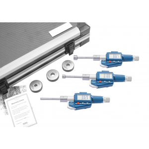 Dasqua 6-12mm DİJİTAL 3 AYAKLI İÇ ÇAP MİKROMETRE SETİ -IP54 0,001