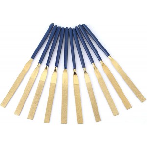 DECO 180x5mm 10 Parça Tin Kaplı Elmas Eğe Takımı