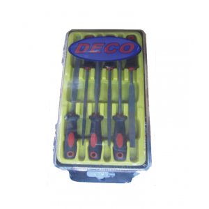 DECO 4x160mm 6 Parça Saplı Saatçi Eğe Takımı