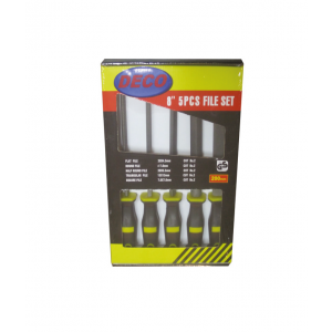 DECO 5 Parça Saplı 8 Parmak Eğe Seti