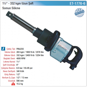 EMAX 1½'' 332kgm UZUN ŞAFT SOMUN SÖKME