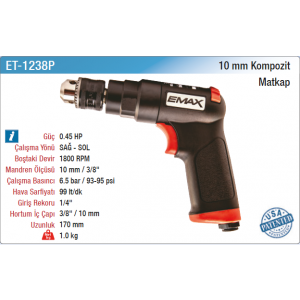 EMAX 10mm KOMPOZİT MATKAP
