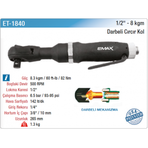 EMAX 1/2 8kgm DARBELİ CIRCIR KOL