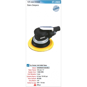 EMAX 125mm ORBİTAL DAİRE ZIMPARA