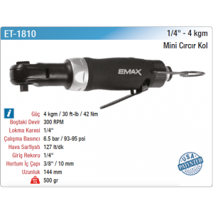 EMAX 1/4 4kgm MİNİ CIRCIR KOL