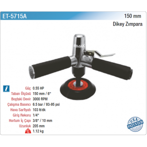 EMAX 150mm DİKEY ZIMPARA