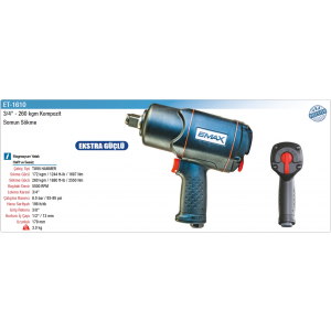 EMAX 3/4 260kgm KOMPOZİT SOMUN SÖKME
