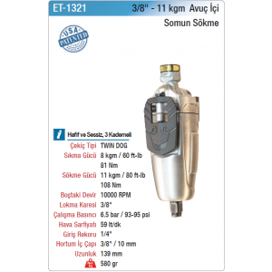 EMAX 3/8 11kgm AVUÇ İÇİ SOMUN SÖKME