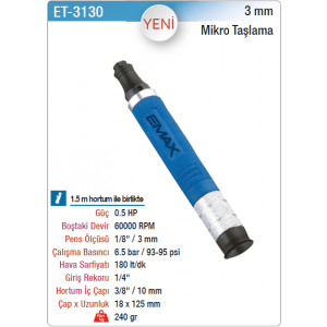EMAX 3mm MİKRO TAŞLAMA