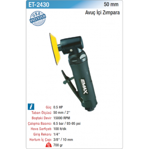 EMAX 50mm AVUÇ İÇİ ZIMPARA