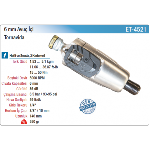 EMAX 6mm AVUÇ İÇİ TORNAVİDA