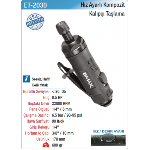 EMAX HIZ AYARLI KOMPOZİT KALIPÇI TAŞLAMA