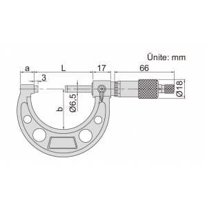 İNSİZE Mekanik Dış Çap Mikrometre 250-275mm