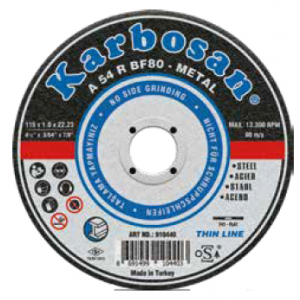 KARBOSAN 180X3.0X22.23 METAL KESME DİSKİ