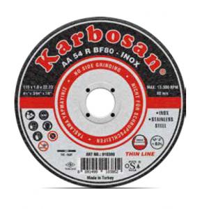KARBOSAN 230X1.9X22.23 PASLANMAZ ÇELİK KESME DİSKİ