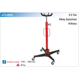 NT tools 0.5 TON DİKEY ŞANZIMAN KRİKOSU