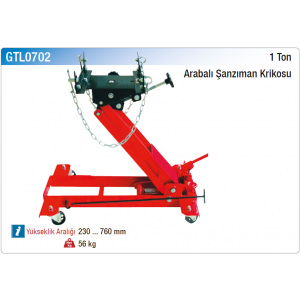 NT tools 1 TON ARABALI ŞANZIMAN KRİKOSU