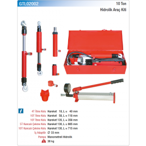 NT tools 10 TON HİDROLİK ARAÇ KİTİ