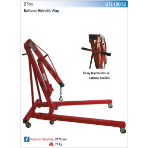 NT tools 2 TON KATLANIR HİDROLİK VİNÇ