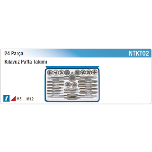 NT tools 24 PARÇA KILAVUZ PAFTA TAKIMI
