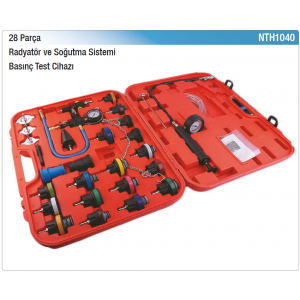 NT tools 28 PARÇA RADYATÖR VE SOĞUTMA SİSTEMİ BASINÇ TEST CİHAZI