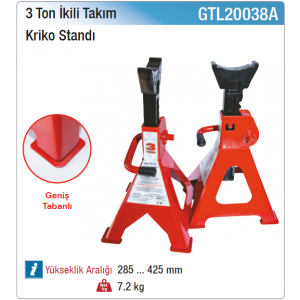 NT tools 3 TON İKİLİ TAKIM KRİKO STANDI