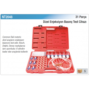NT tools 31 PARÇA DİZEL ENJEKSİYON BASINÇ TEST CİHAZI
