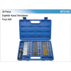 NT tools 38 PARÇA ENJEKTÖR KANAL TEMİZLEME FIRÇA SETİ
