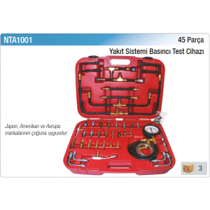 NT tools 45 PARÇA YAKIT SİSTEMİ BASINCI TEST CİHAZI
