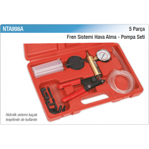 NT tools 5 PARÇA FREN SİSTEMİ HAVA ALMA-POMPA SETİ