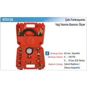 NT tools ÇOK FONKSİYONLU YAĞ YANMA BASINCI ÖLÇER