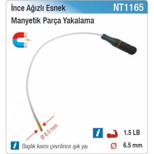 NT tools İNCE AĞIZLI IŞIKLI VE ESNEK MANYETİK PARÇA YAKALAMA