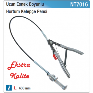 NT tools UZUN ESNEK BOYUNLU HORTUM KELEPÇE PENSİ