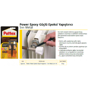PATTEX SIVI METAL EPOKSİ YAPIŞTIRICI 2X11ml