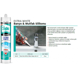 SİSTA EXTRA WHİTE SİLİKON 280ml