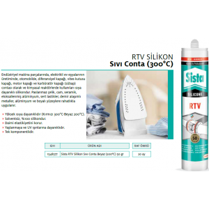 SİSTA RTV SİLİKON BEYAZ SIVI CONTA 50gr