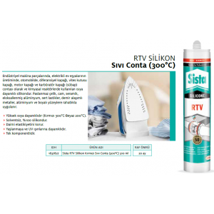 SİSTA RTV SİLİKON KIRMIZI 310ml