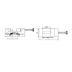 Tokiwa QGJ Açılı Vidalı Hassas Mengene 50mm